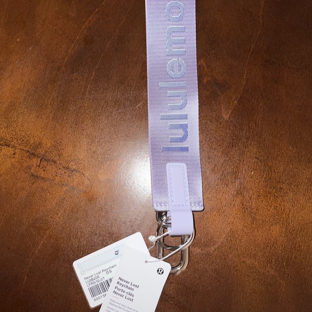 Lululemon Never Lost Keychain